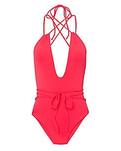 Le Swim Ibitha Wrap One Piece Swimsuit