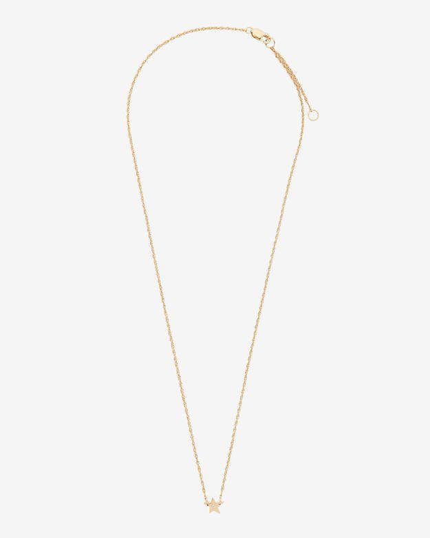 Jennifer Zeuner Lisan Diamond Detail Mini Star Necklace