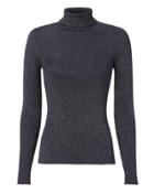 3.1 Phillip Lim Lurex Knit Turtleneck Blue-drk P
