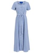 Resume Rsum Noma Gingham Dress Blue/white 40