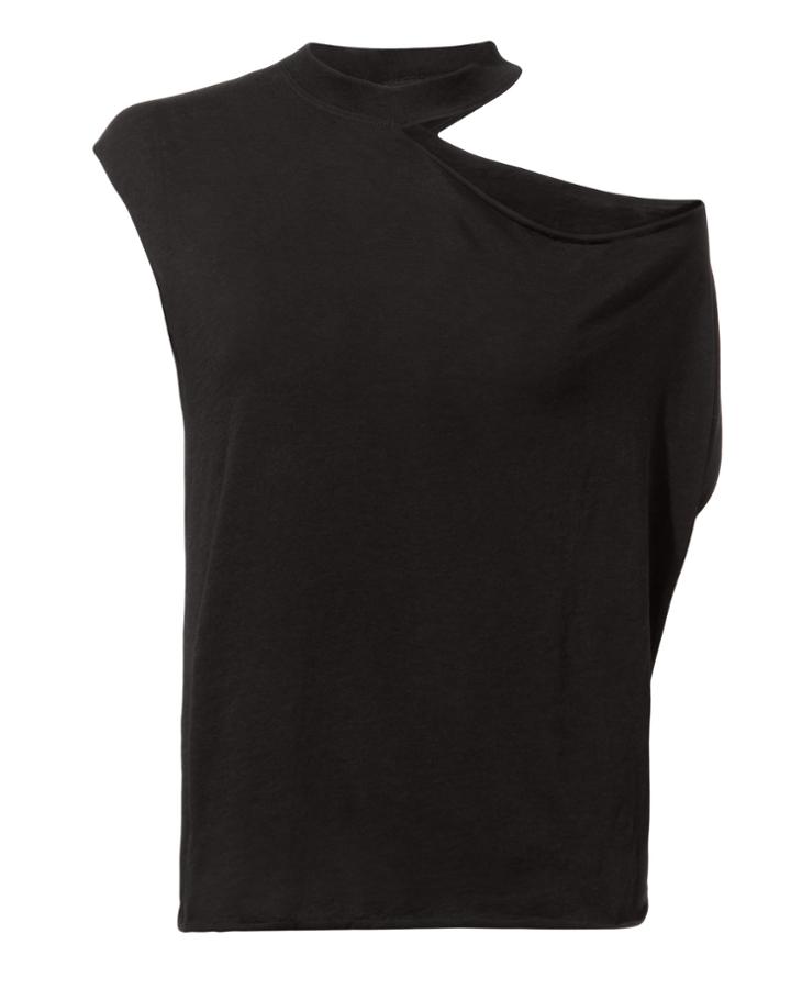 Rta Axel Black Cutout Tee Black P