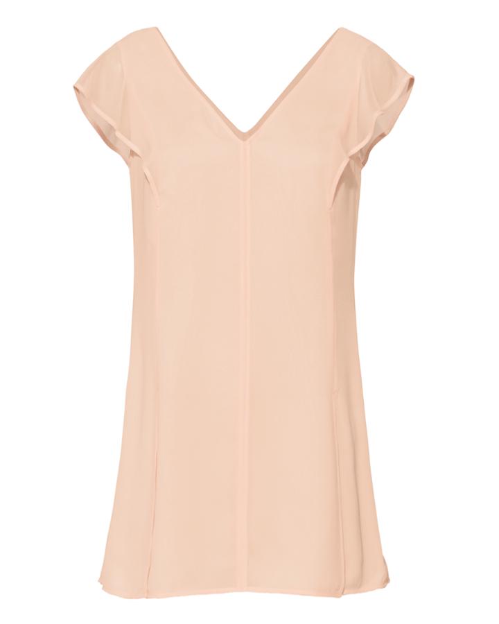 Adeam Layered Ruffle Slip Top Blush 4