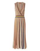 Missoni Intermix X Missoni Striped Lurex Pleated Dress Multi 38