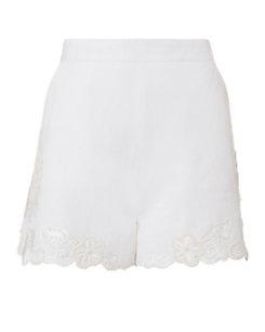 Exclusive For Intermix Kayla Embroidered Linen Shorts