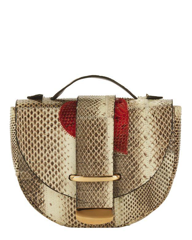 Delphine Delafon Red Heart Python Bag