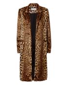 Michelle Mason Faux Fur Leopard Coat