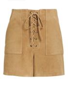 5th & Mode Fifth & Mode Wyatt Lace-up Shorts Brown 6