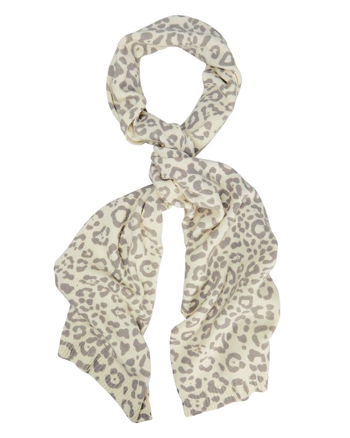 Exclusive For Intermix Intermix Leopard Scarf Ivory/tan 1size