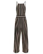Joie Briselle Linen Jumpsuit Black/stripes S