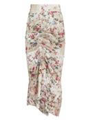 Preen By Thornton Bregazzi Bonnie Ruched Floral Skirt Ivory P