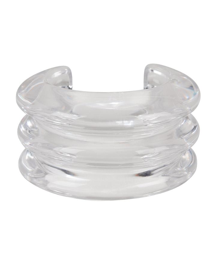 Lizzie Fortunato Triple Ridge Cuff Clear 1size