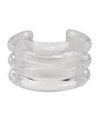 Lizzie Fortunato Triple Ridge Cuff Clear 1size