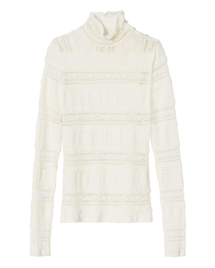 &quot;cinq  Sept Antonia Lace Turtleneck Top&quot;
