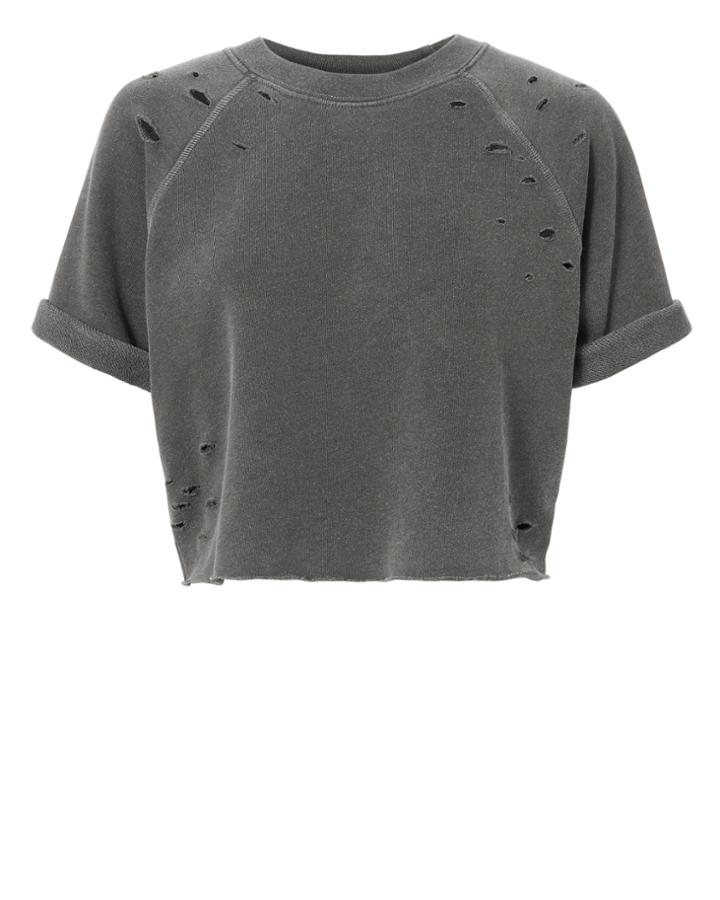 Nsf Short-sleeved Cropped Sweatshirt
