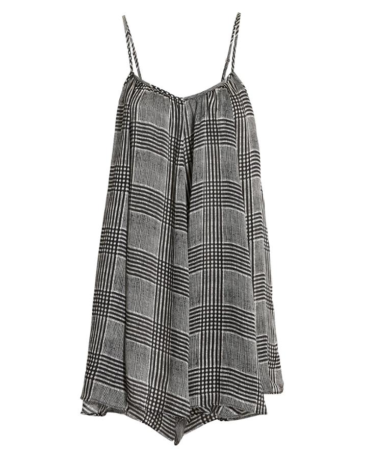 Fleur Du Mal Swing Romper Blk/wht M/l