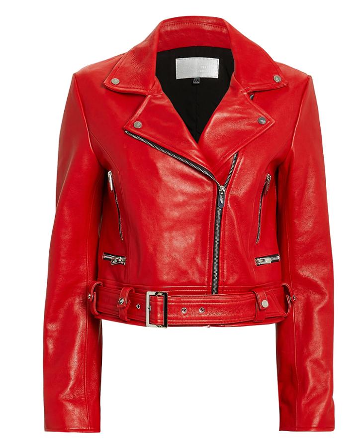 The Mighty Company The Ripley Red Leather Jacket Red S