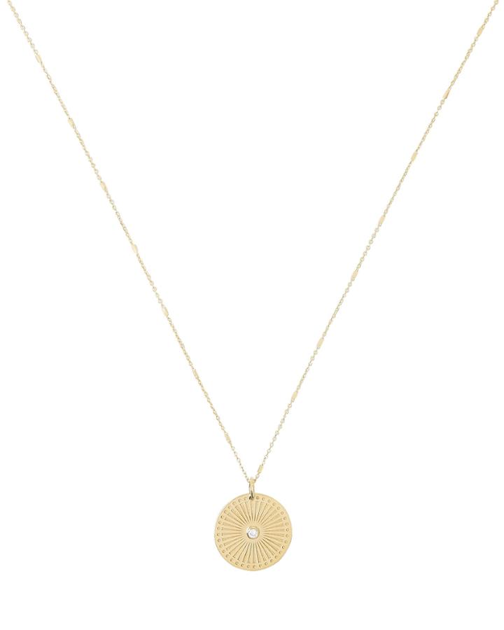 Zoe Chicco Zo Chicco Sunbeam Diamond Necklace Gold 1size