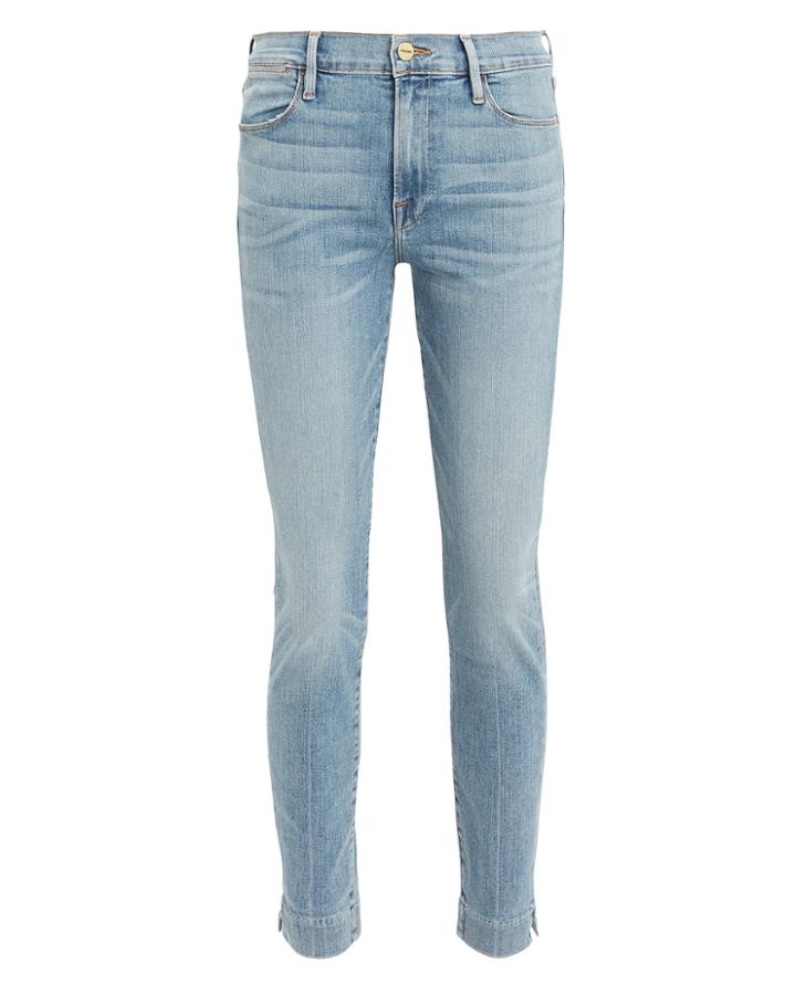Frame Le High Withers Skinny Jeans Light Blue Denim 27