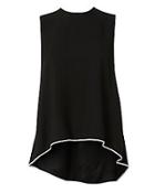 Adam Lippes Crepe High Low Blouse