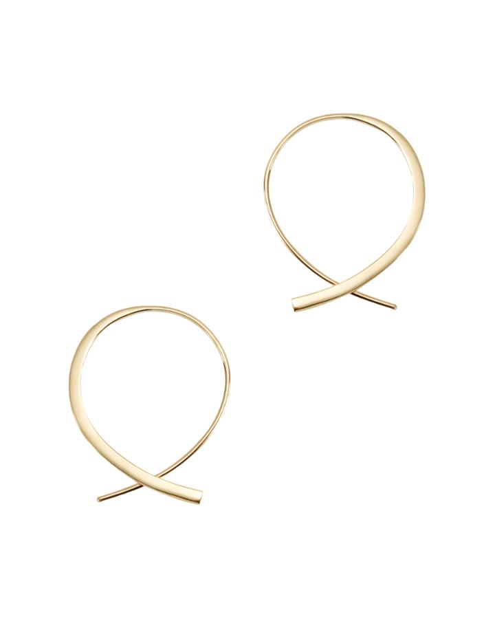 &quot;lana Jewelry Forward Upside Down Hoops&quot;