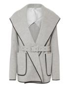 Helmut Lang Double Face Wool Hooded Coat Grey-lt S