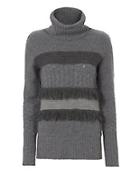 Christopher Fischer Fringe Trim Turtleneck
