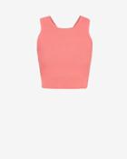 Jonathan Simkhai Cross Back Hex Knit Crop Top