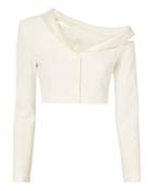 Jonathan Simkhai Crepe Combo Cropped Jacket