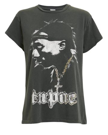 Made Worn Madeworn Tupac Black T-shirt Black M