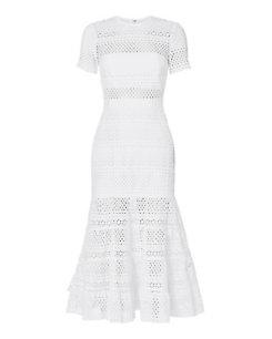 Self-portrait Bea Eyelet Midi Dress