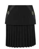 Dion Lee Pleated Mini Skirt Black 6