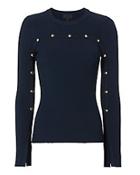 Exclusive For Intermix Carol Gold Button Rib Knit