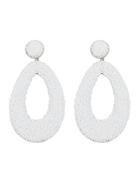 Deepa Gurnani Jennax White Beaded Earrings White 1size
