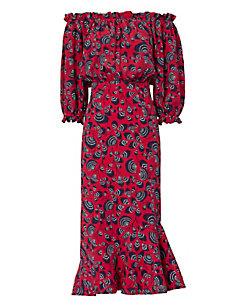 Saloni Grace Off-the-shoulder Dress