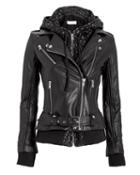 Iro Harper Leopard Combo Leather Jacket Black 42