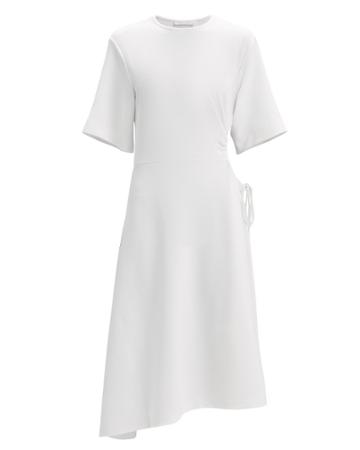 See By Chlo Drawstring Waist Cutout Dress White P