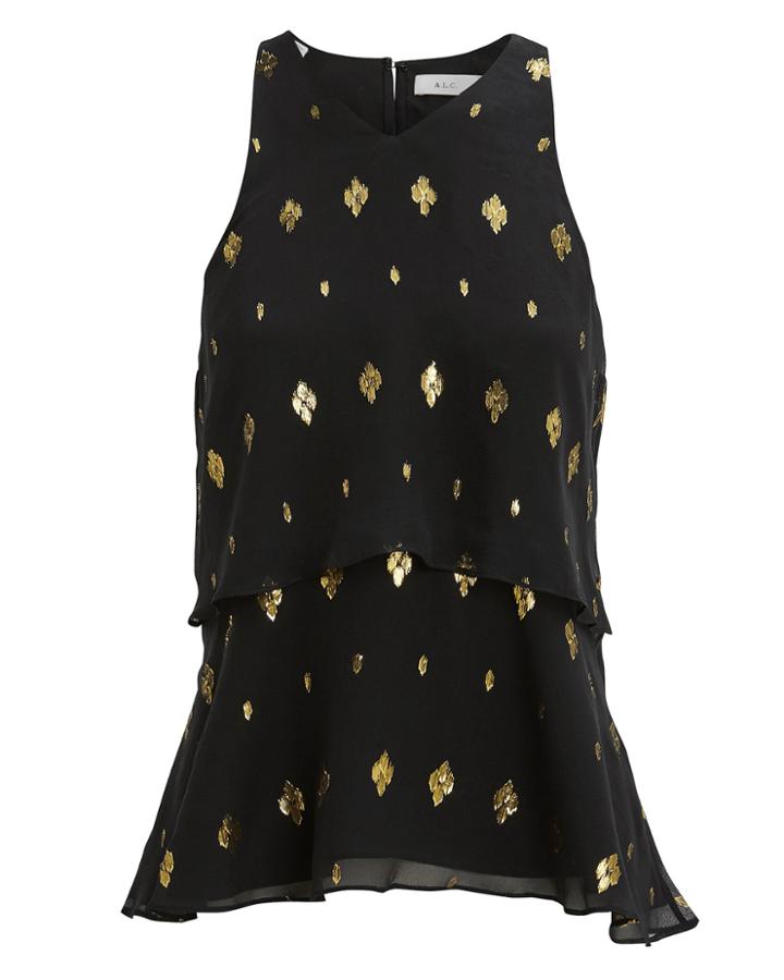 Alc A.l.c. Duran Tank Black/gold 6