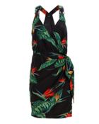 Rails Trista Tropical Mini Dress Black/green Floral P