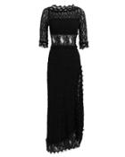 Nightcap Clothing Florence Black Lace Gown Black L