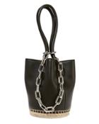 Alexander Wang Roxy Small Espadrille Bucket Bag Black 1size