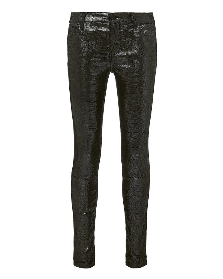 Rta Metallic Skinny Jeans Silver 28
