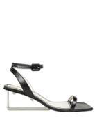 Nicole Saldana Alyssa Clear Heel Sandals Black 37