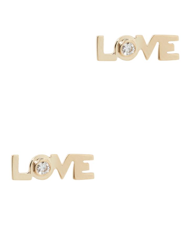 Rowell Concepcion Love Studs Gold 1size