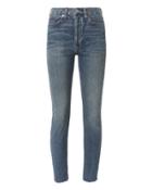 Re/done High-rise Ankle Crop Dark Wash Jeans Denim 26