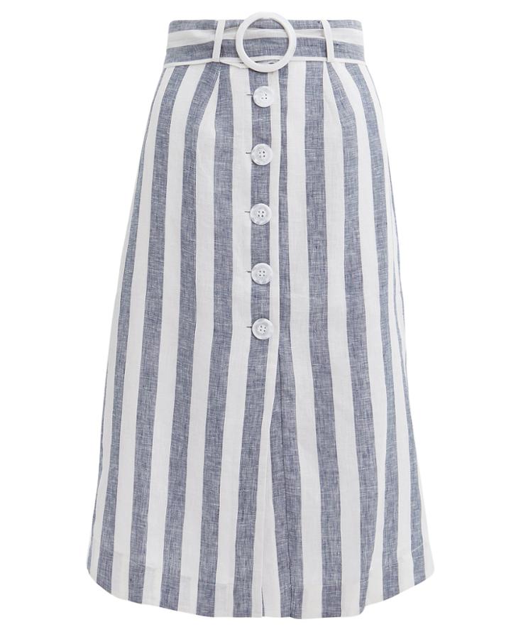 Suboo Newport Midi Skirt Navy/white 2