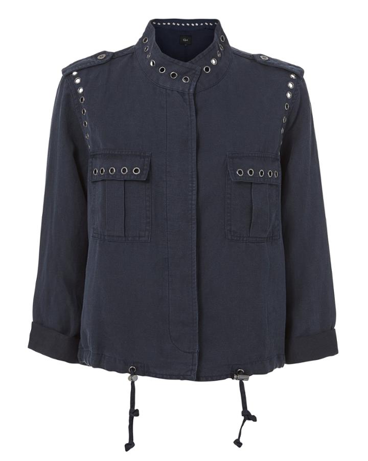 Rails Grommet Detail Navy Jacket Navy M