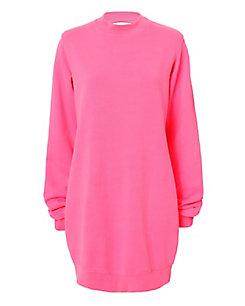 Cotton Citizen Milan Neon Pink Backless Dress