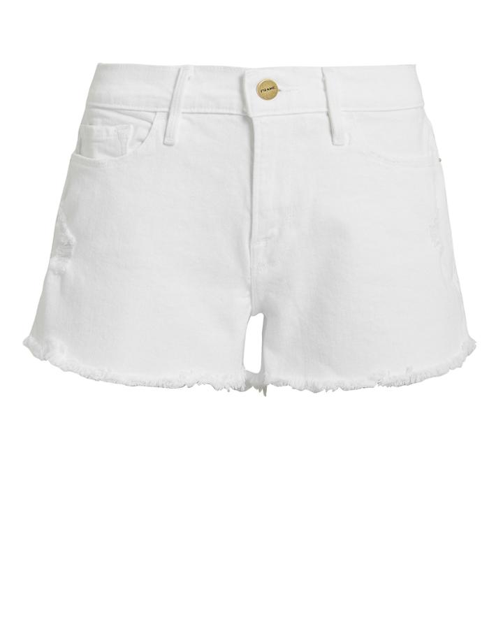 Frame Le Cut Off Blanc Shorts White 30