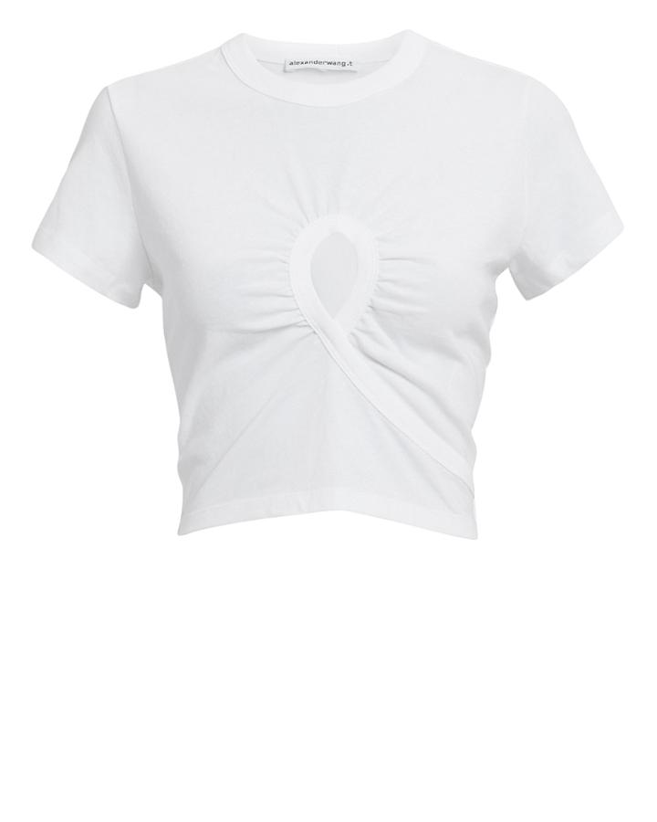 Alexanderwang.t Twisted Crop Top White L