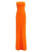 Solace London Bysha Tangerine Strapless Gown Tangerine 2